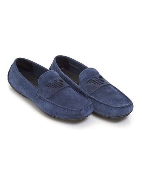 emporio armani loafers men's|armani suede loafers.